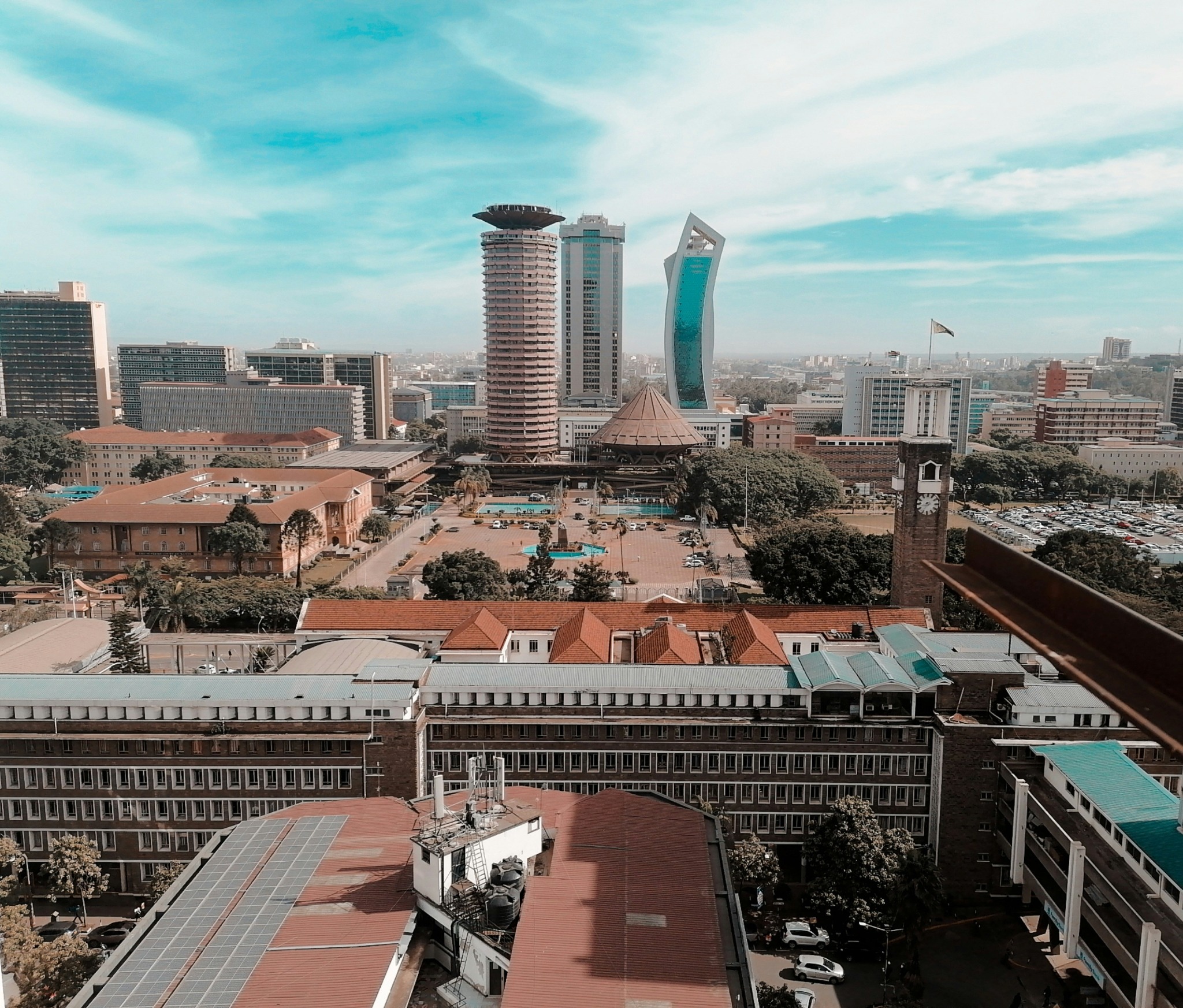 Nairobi city centre and skyline